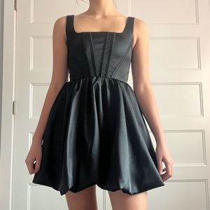 Black corset dress